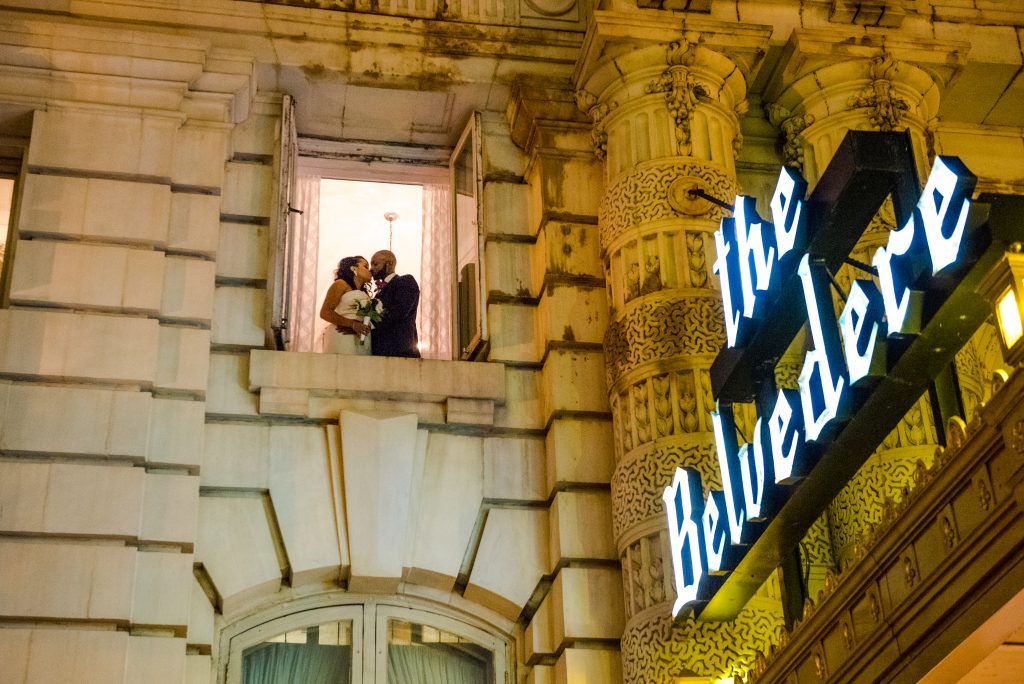 Romantic Couple Photo at Belvedere Hotel Wedding