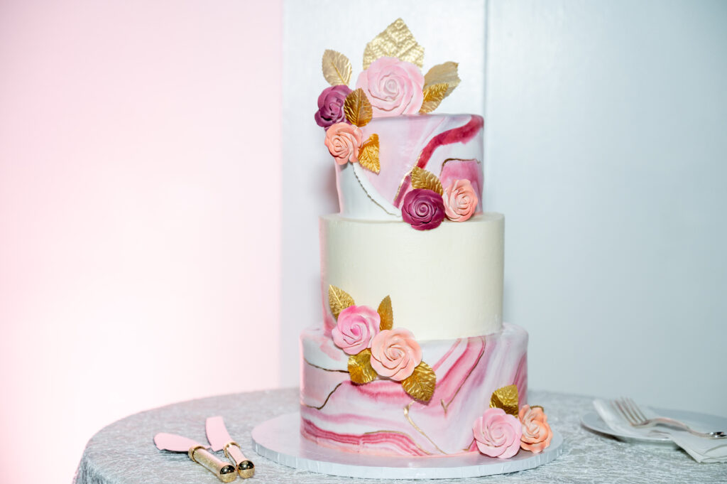 cake with flowers